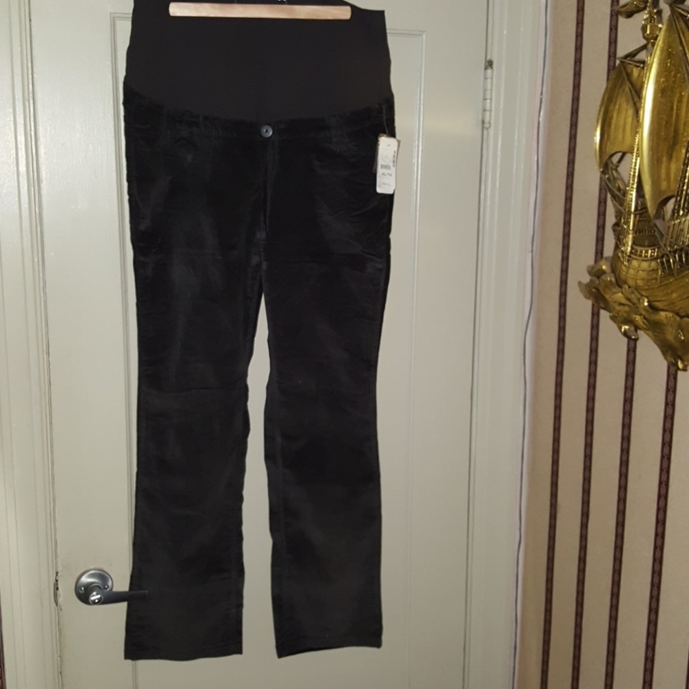 Thyme Dark Gray Maternity Pants Sz XL & S/P